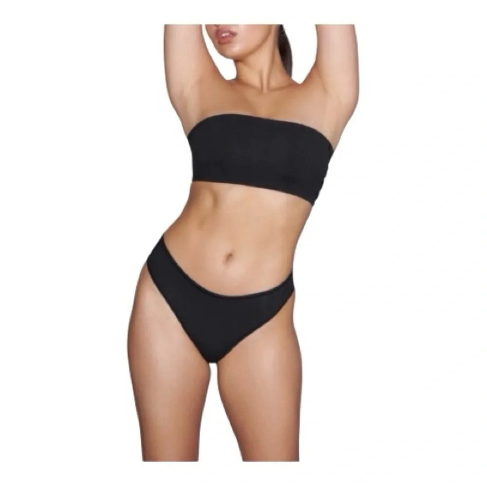 Skims, 2 Piece Bathing Suit, Bandeau Top and Cheeky Bottom, Sz Medium